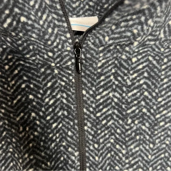 Columbia Sportswear Chevron Zigzag‎ Print Fleece Mock Neck Pullover Cozy Warm - Picture 4 of 11